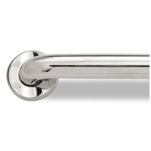42.00 L, Smooth, Stainless Steel, 1.25 X 42 Straight Polished Stainless Steel Grab Bar